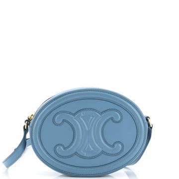 Celine Triomphe Oval Crossbody Bag Leather
