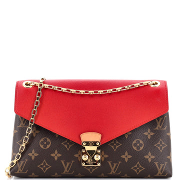 Louis Vuitton Pallas Chain Shoulder Bag Monogram Canvas and Calfskin