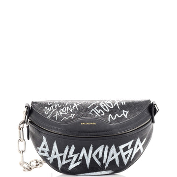 Balenciaga Graffiti Souvenir Belt Bag Leather XS