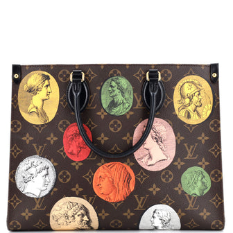 Louis Vuitton OnTheGo Tote Limited Edition Fornasetti Cameo Monogram Canvas MM