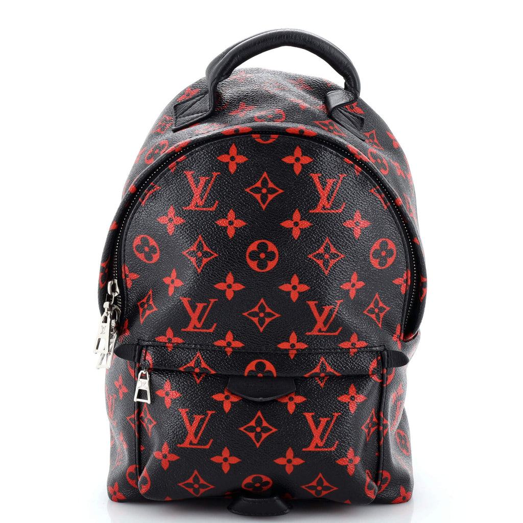 Louis Vuitton Palm Springs Backpack Limited Edition Monogram Infrarouge PM  Black 23245937
