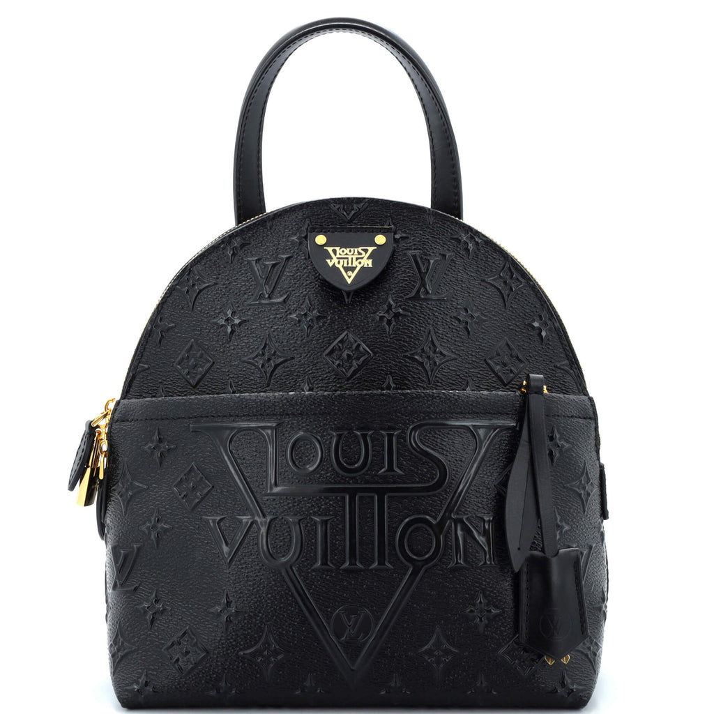 Louis Vuitton Moon Backpack Embossed Monogram Midnight Canvas