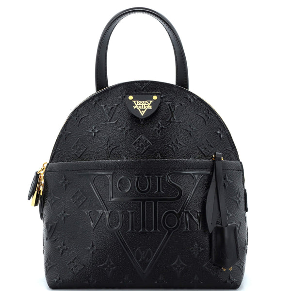 Louis Vuitton Moon Backpack Embossed Monogram Midnight Canvas Black