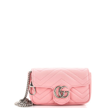 Gucci GG Marmont Flap Bag Matelasse Leather Super Mini