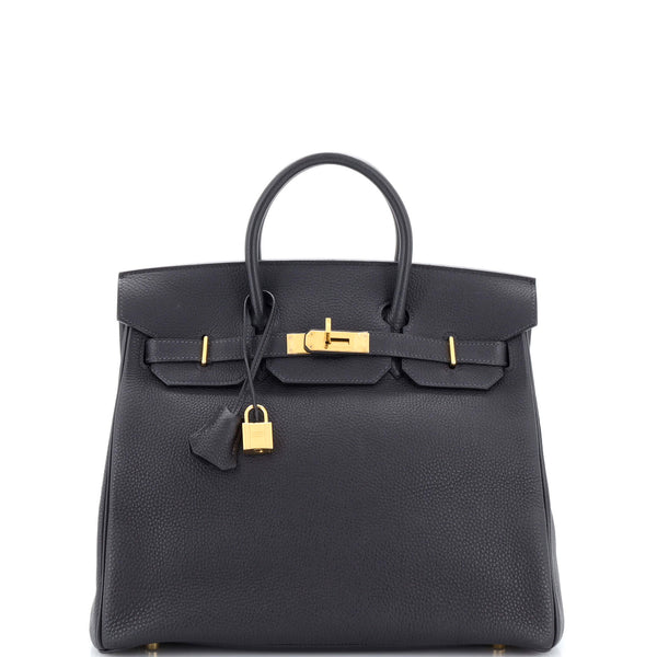 Hermes Gold Togo HAC 40 PHW - Blue Spinach
