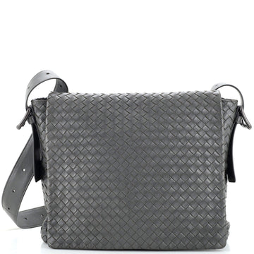 Bottega Veneta Square Flap Messenger Bag Intrecciato Nappa Medium