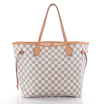 Louis Vuitton Neverfull NM Tote Damier MM White 2324901