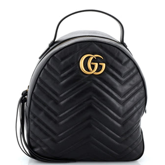 Gucci GG Marmont Backpack Matelasse Leather Small