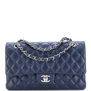 Chanel Classic Double Flap Bag Quilted Caviar Medium