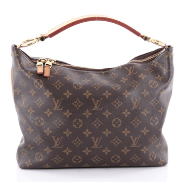 Louis Vuitton Sully Handbag Monogram Canvas PM Brown