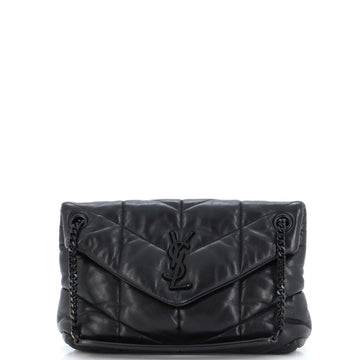 Saint Laurent Loulou Puffer Shoulder Bag Quilted Leather Small