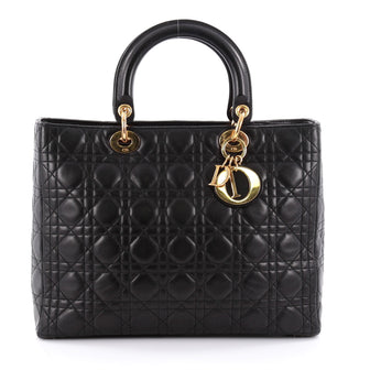 Christian Dior Lady Dior Handbag Cannage Quilt Lambskin 2326203