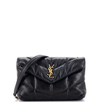 Saint Laurent Loulou Puffer Shoulder Bag Quilted Leather Mini