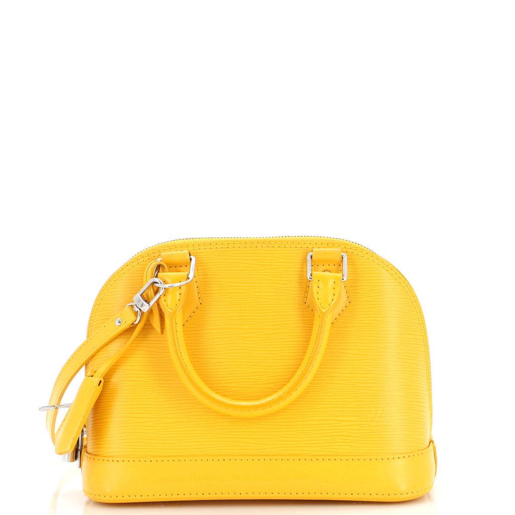 Louis Vuitton Yellow Epi Alma Handbag
