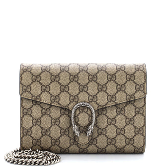 Gucci Dionysus Chain Wallet GG Coated Canvas Small