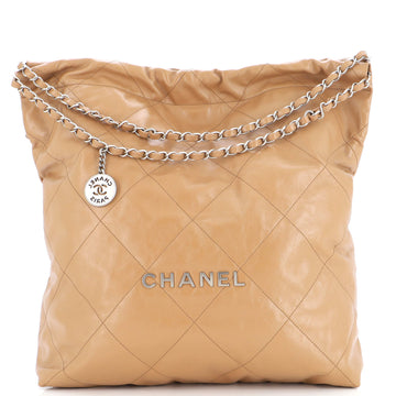 Chanel 22 Chain Hobo Quilted Calfskin Large