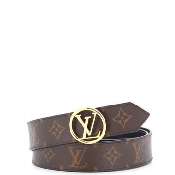 Louis Vuitton LV Circle Reversible Belt Monogram Canvas and Leather Medium