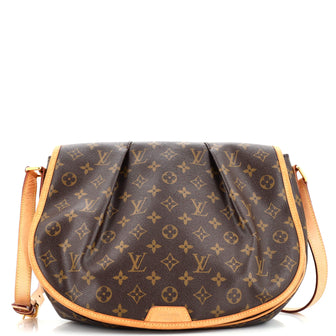 Louis Vuitton Menilmontant Handbag Monogram Canvas MM Brown 2327041
