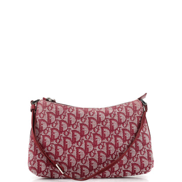 Christian Dior Vintage Trotter Pochette Shoulder Bag Diorissimo Canvas Small