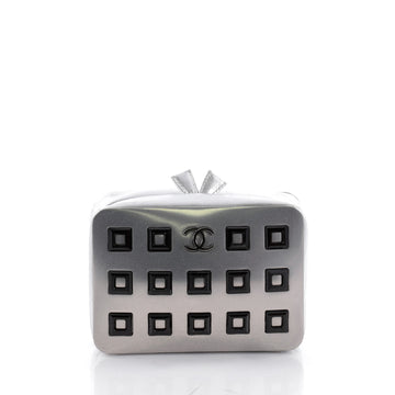 Chanel CC Box Minaudiere Embellished Metal with Leather