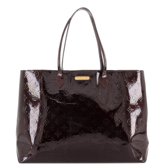 Louis Vuitton Monogram Vernis Wilshire GM Tote Bag