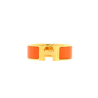 Hermes Clic Clac H Bracelet Printed Enamel Wide