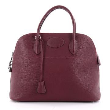 Hermes Bolide Handbag Fjord 35 Red 2329001