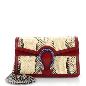 Gucci Dionysus Bag Python with Leather Super Mini