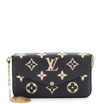 Louis Vuitton Felicie Pochette Bicolor Monogram Empreinte Giant