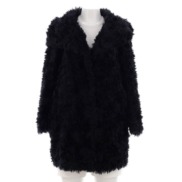 Prada Women's Oversized Collar Coat Mohair and Cotton
