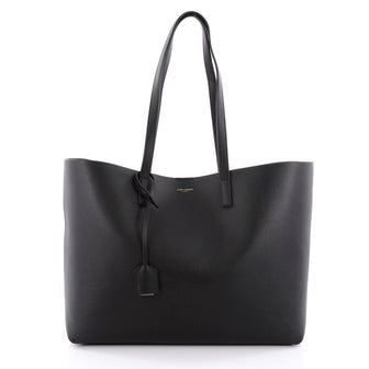 Saint Laurent Shopper Tote Leather Large Black 2329804