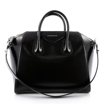 Givenchy Antigona Bag Glazed Leather Medium Black 2329810