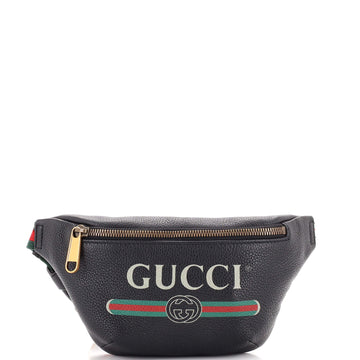 Gucci Logo Belt Bag Printed Leather Small