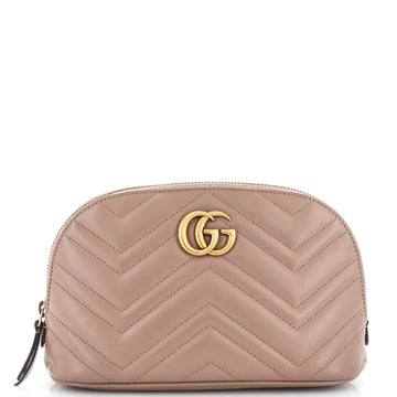 Gucci GG Marmont Cosmetic Case Matelasse Leather Large