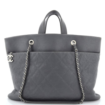 Chanel Timeless Shopping Tote Quilted Caviar Large