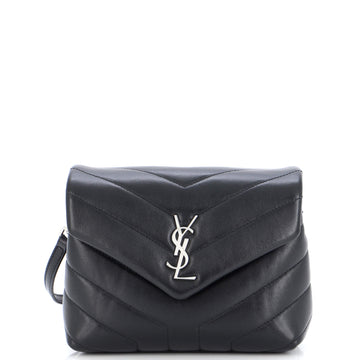 Saint Laurent Loulou Shoulder Bag Matelasse Chevron Leather Toy
