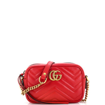 GUCCI GG Marmont Camera mini quilted leather shoulder bag