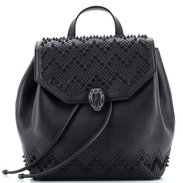 Bvlgari Nicholas Kirkwood Serpenti Forever Backpack Studded Leather Medium