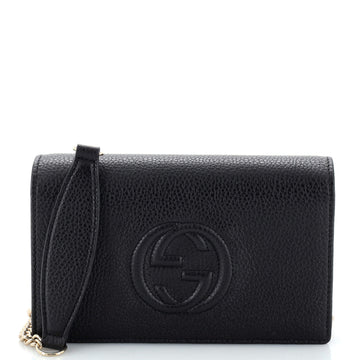 Gucci Soho Wallet on Chain (Outlet) Leather