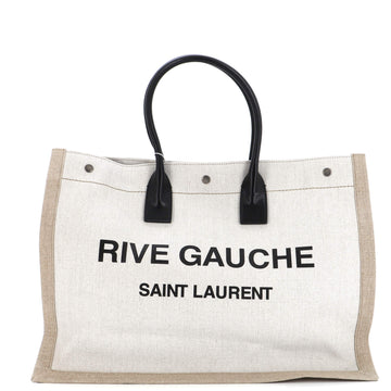 Saint Laurent Rive Gauche Shopper Tote Canvas Large