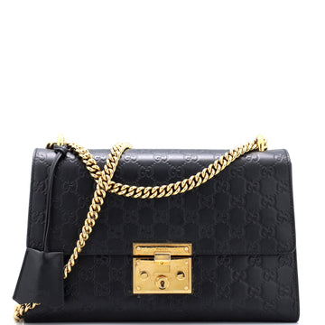 Gucci Padlock Shoulder Bag Guccissima Leather Medium