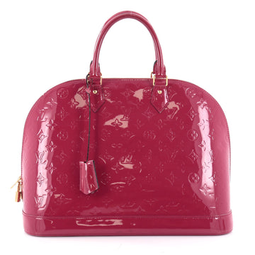 Louis Vuitton Alma Handbag Monogram Vernis GM Pink 2330901