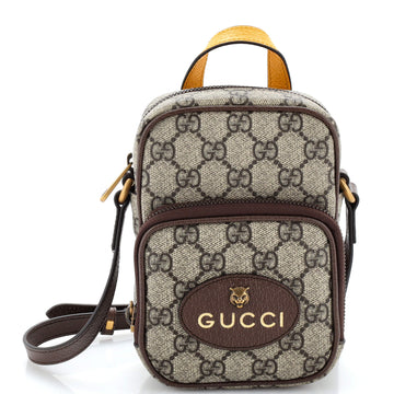 Gucci Neo Vintage Top Handle Crossbody Bag GG Coated Canvas Mini