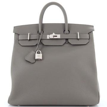 Hermes HAC Birkin Bag Grey Togo with Palladium Hardware 40