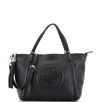 Gucci Soho Convertible Top Handle Bag Leather Small