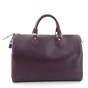 Louis Vuitton Speedy Handbag Epi Leather 35 Purple 2331201