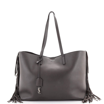 Saint Laurent Fringe Shopper Tote Leather Large