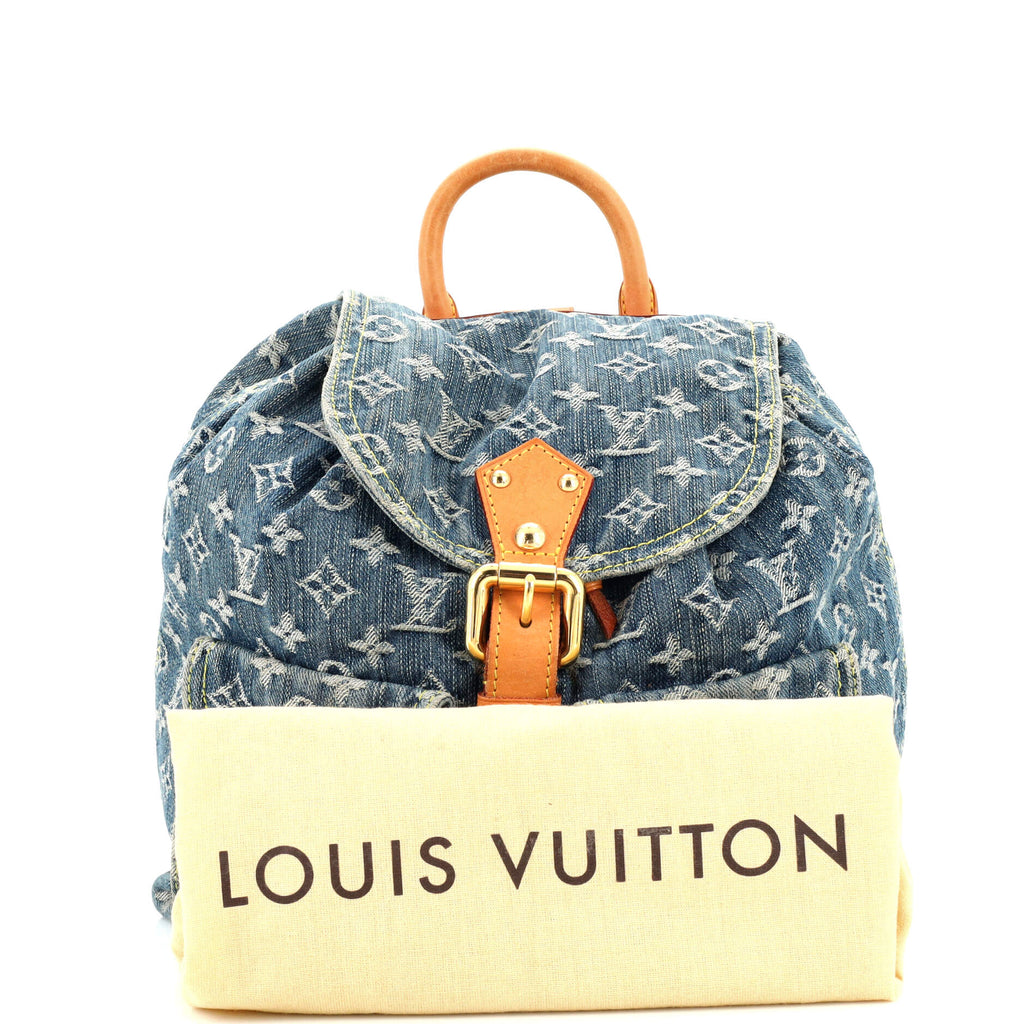 Louis Vuitton Sac a Dos Drawstring Backpack Denim GM Blue 2331863