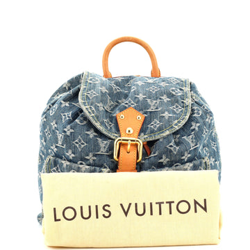 Louis Vuitton Sac a Dos Drawstring Backpack Denim GM