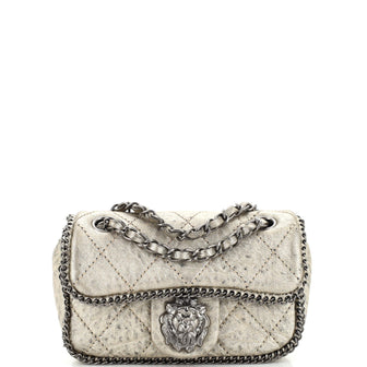 Chanel Leo Lion Chain Flap Bag Quilted Leather Mini